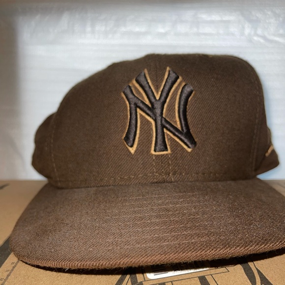 Vintage MLB New Era NY Yankees Fitted Baseball Hat Size 7 3/8 - Picture 5 of 8